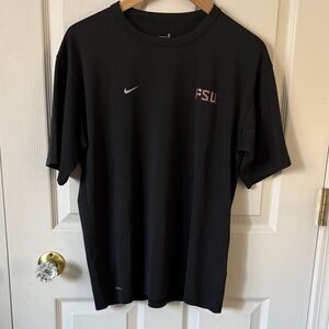 Nike Black FSU Short Sleeve FitDry Tee